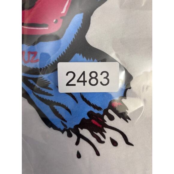 Men's Santa Cruz Riot Society Collaboration T-Shirt Large White Red - Picture 12 of 12